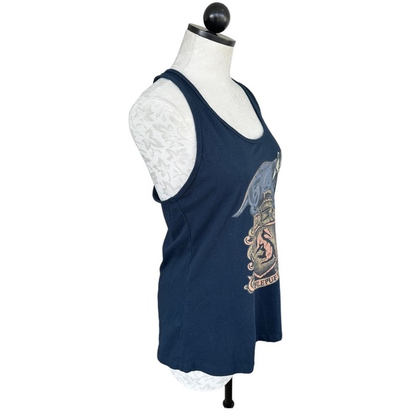 Harry Potter Hufflepuff Badger Tank Top Blue Fits Like a Medium - Picture 4 of 7